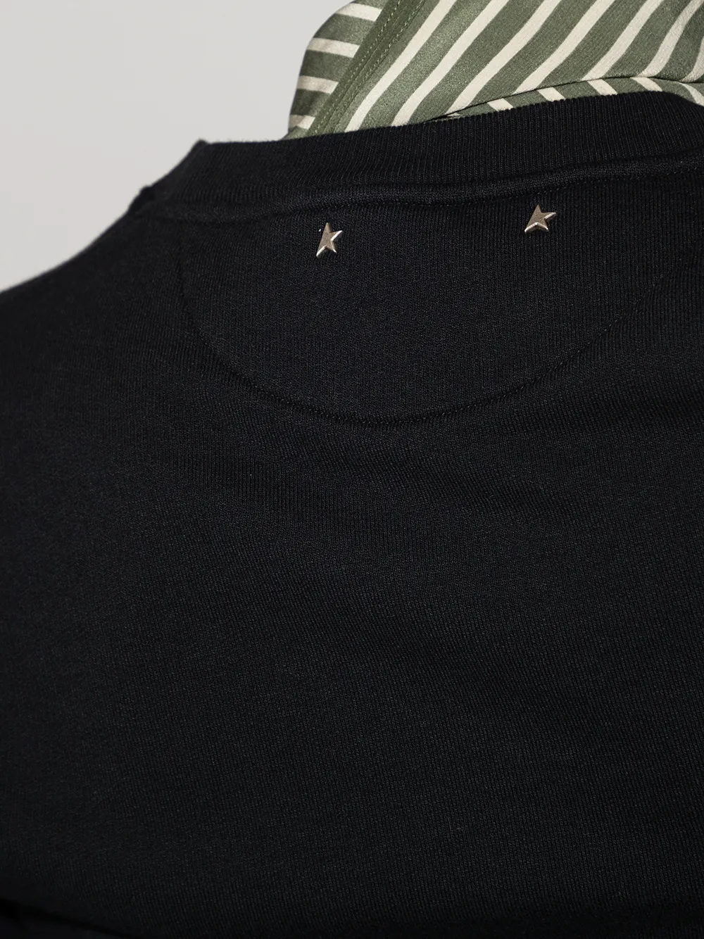 Golden Goose Logo-embroidered Cotton Sweatshirt In Black