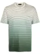 Image 1 of Roberto Collina striped gradient-effect T-shirt