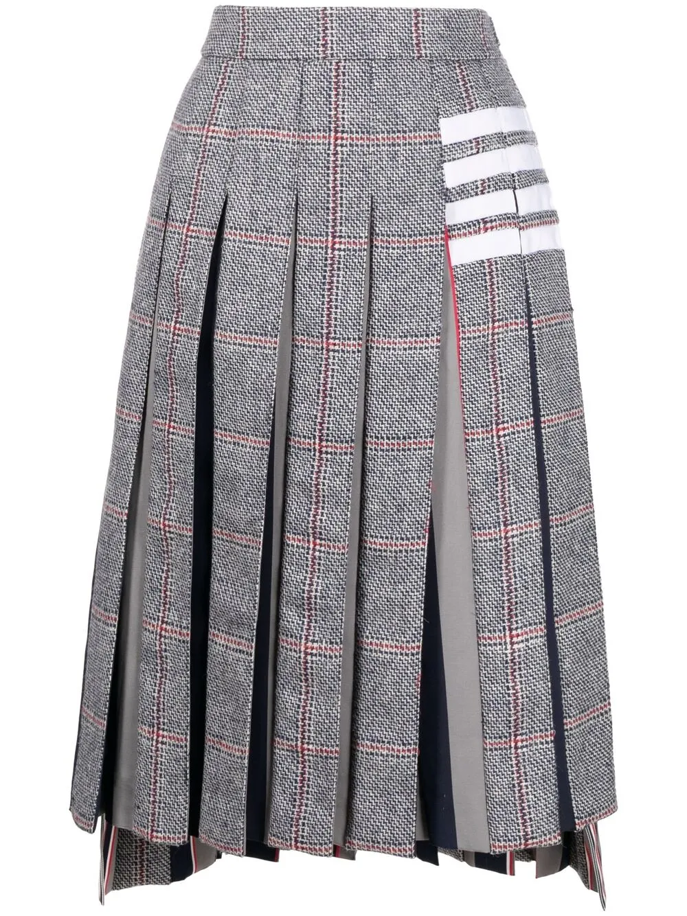 фото Thom browne плиссированная юбка с асимметричным подолом