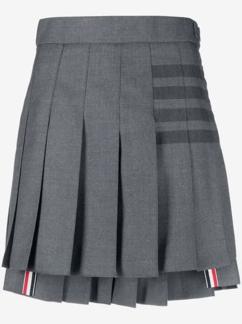 Thom Browne minijupe plissée à 4 bandes signature