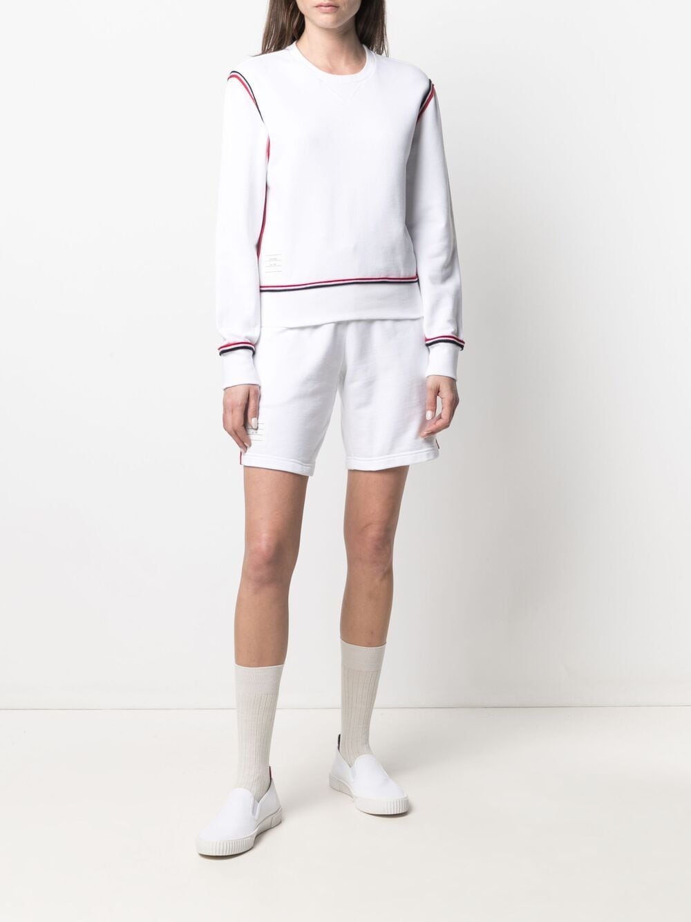 Thom Browne Trainingsshorts met RWB-streep Wit