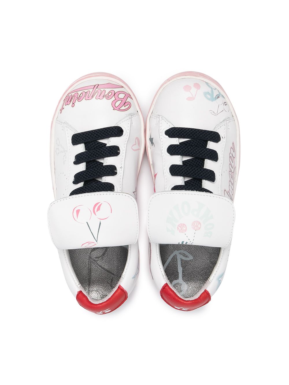 Shop Bonpoint Logo-embroidered Sneakers In White