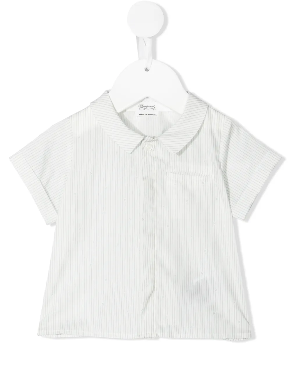 

Bonpoint stripe print shirt - White