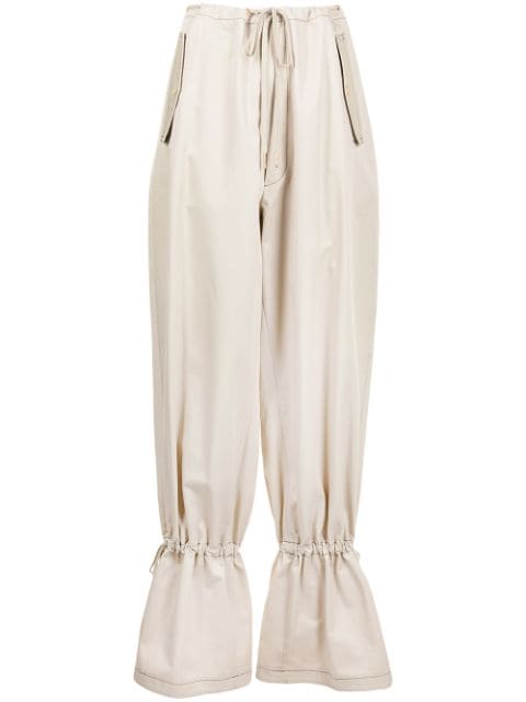 Dion Lee eyelet tie tapered trousers