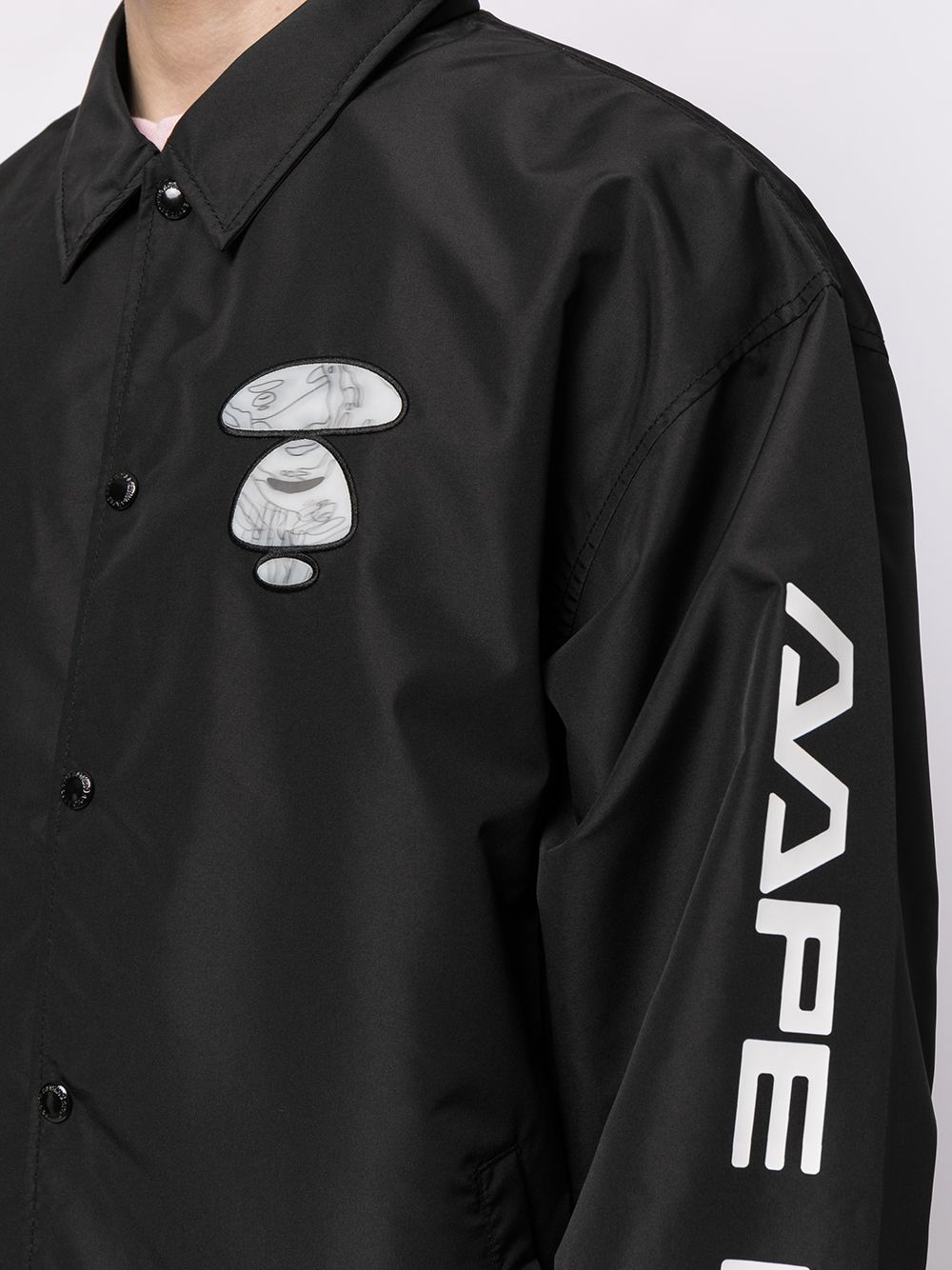 фото Aape by *a bathing ape® куртка-рубашка с логотипом