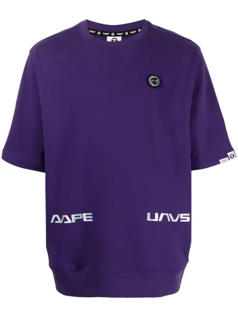 AAPE BY *A BATHING APE® تيشيرت بشارة شعار الماركة
