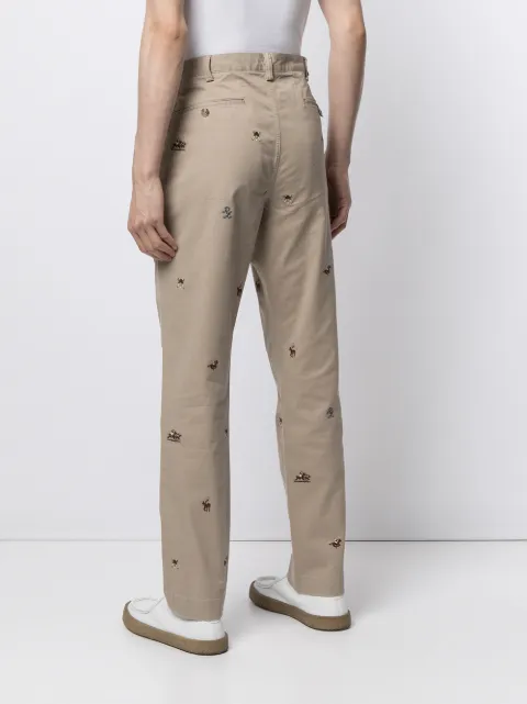 ralph lauren embroidered chinos