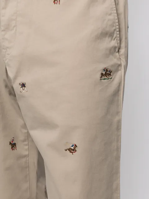 ralph lauren embroidered chinos