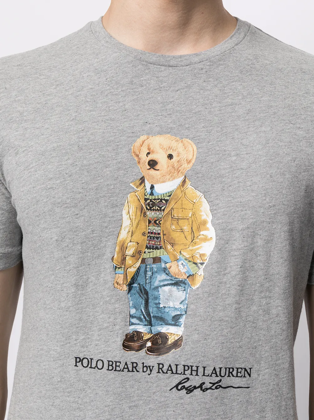 фото Polo ralph lauren футболка с принтом polo bear