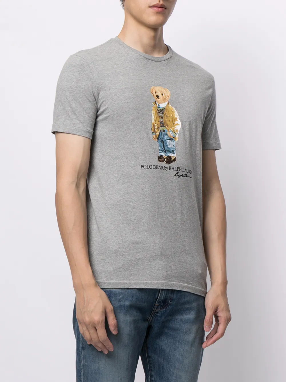 фото Polo ralph lauren футболка с принтом polo bear