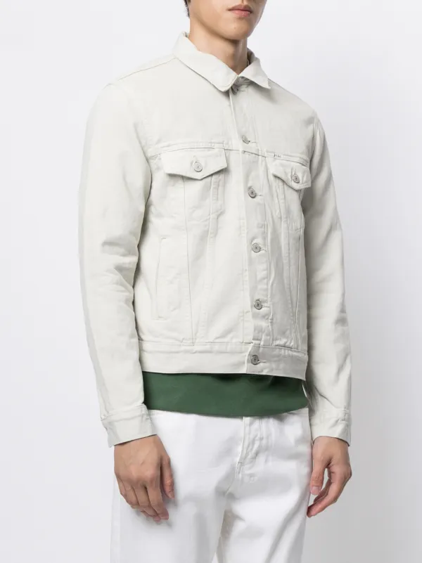 polo white denim jacket