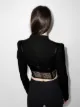 Dion Lee suspended lace wool-blend bustier jacket