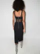 Dion Lee lace insert wool-blend corset dress