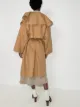 LOEWE ruffle-detail wool-cashmere coat
