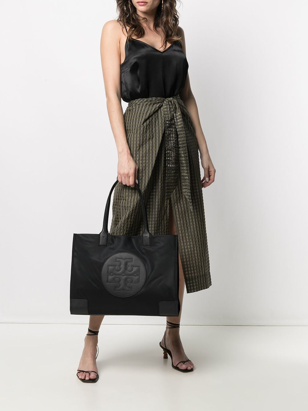 Tory Burch Logo-patch Tote Bag In Black | ModeSens