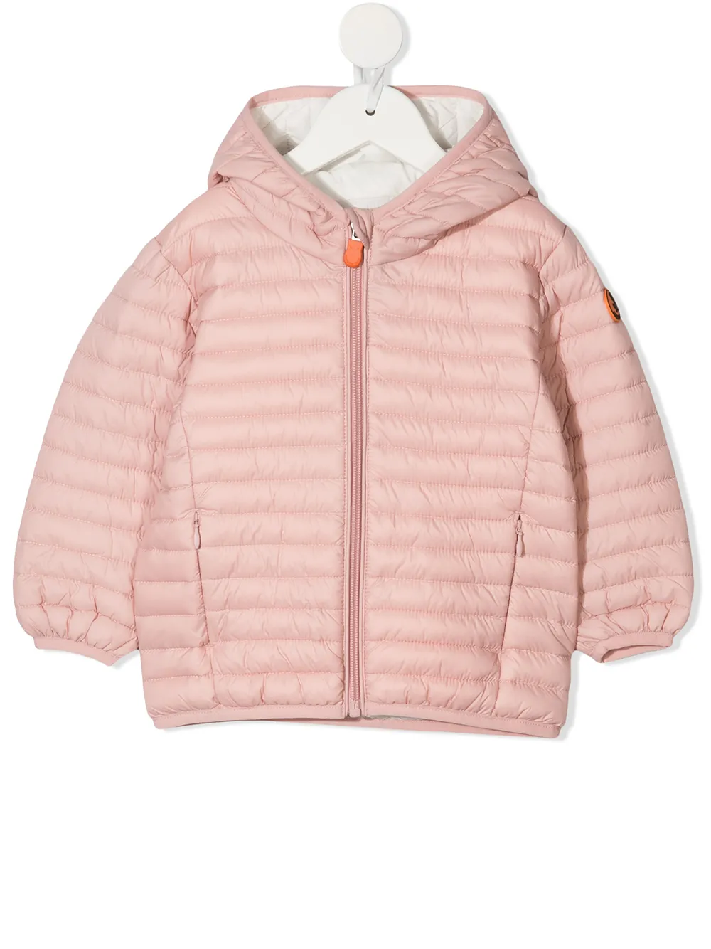

Save The Duck Kids chamarra capitonada con capucha - Rosado