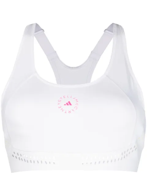 adidas by Stella McCartney x Stella McCartney logo-print sports bra