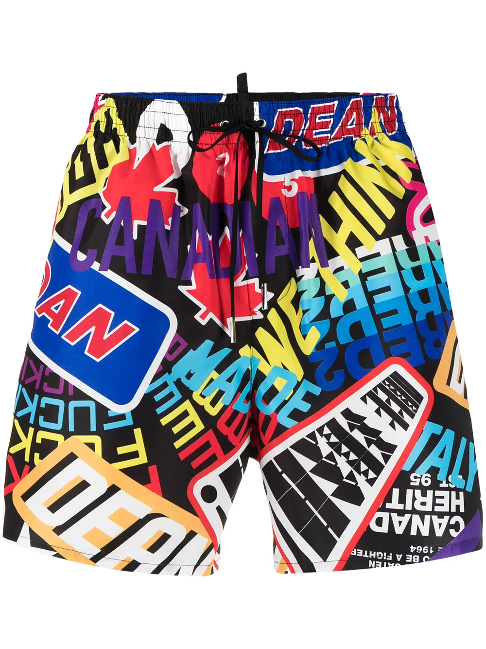 

Dsquared2 shorts de playa con logo - Negro