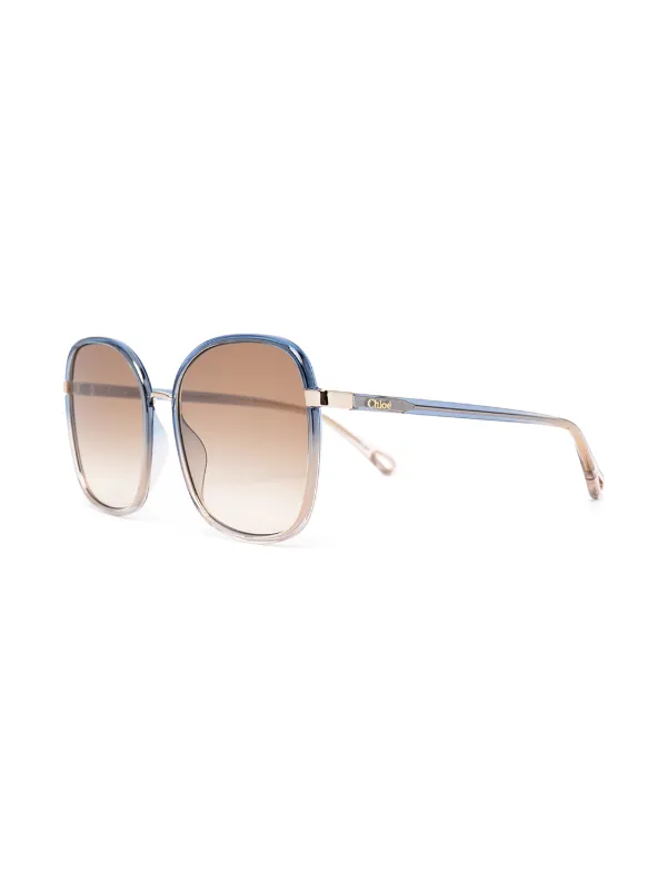 Chloé Eyewear オーバーサイズ サングラス | グレー | FARFETCH JP