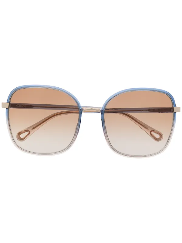 新品未使用CHLOEグレーオーバーサイズサングラス Chloé Eyewear オーバーサイズ サングラス | グレー | FARFETCH JP