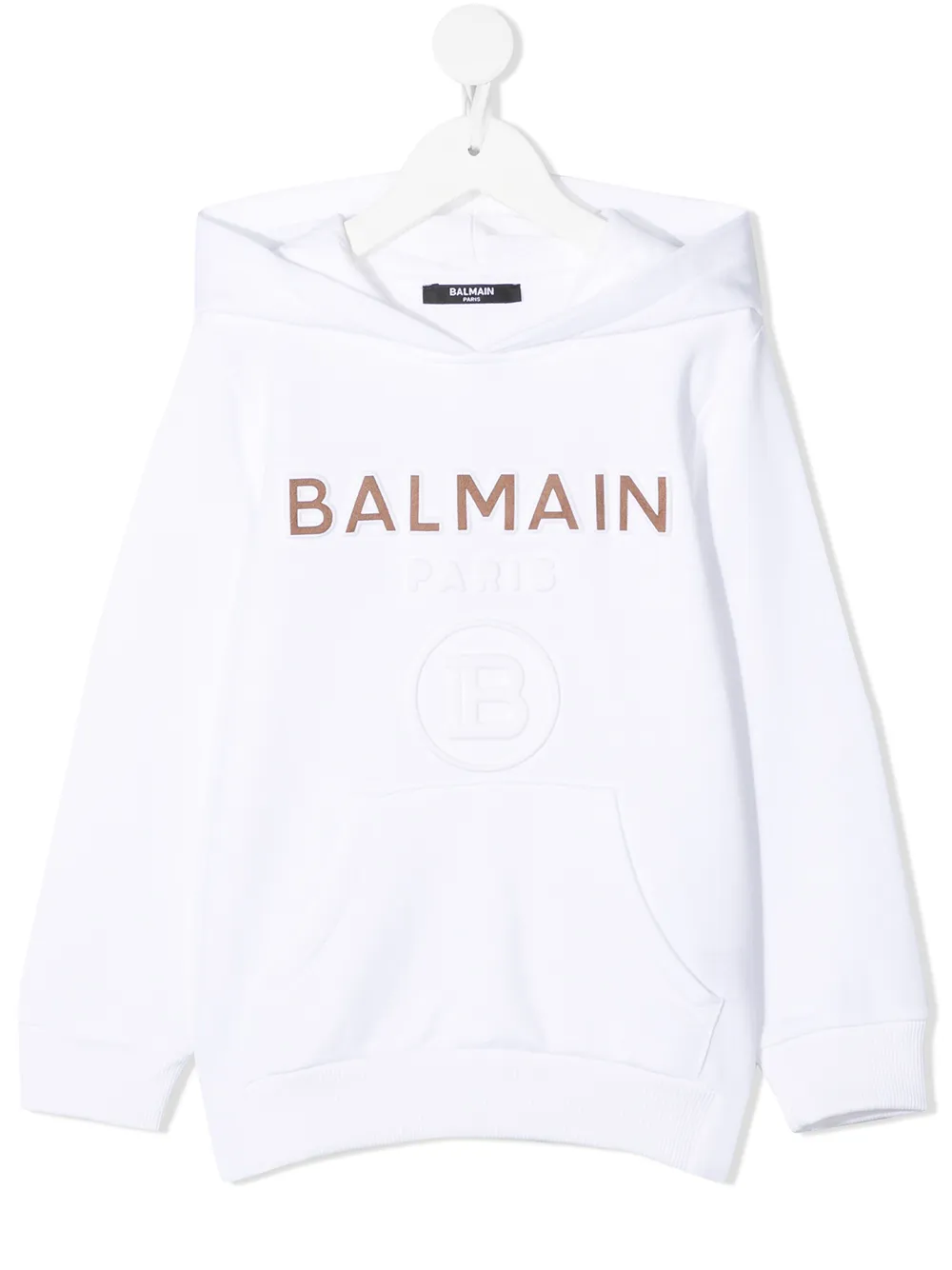 фото Balmain kids худи с тисненым логотипом