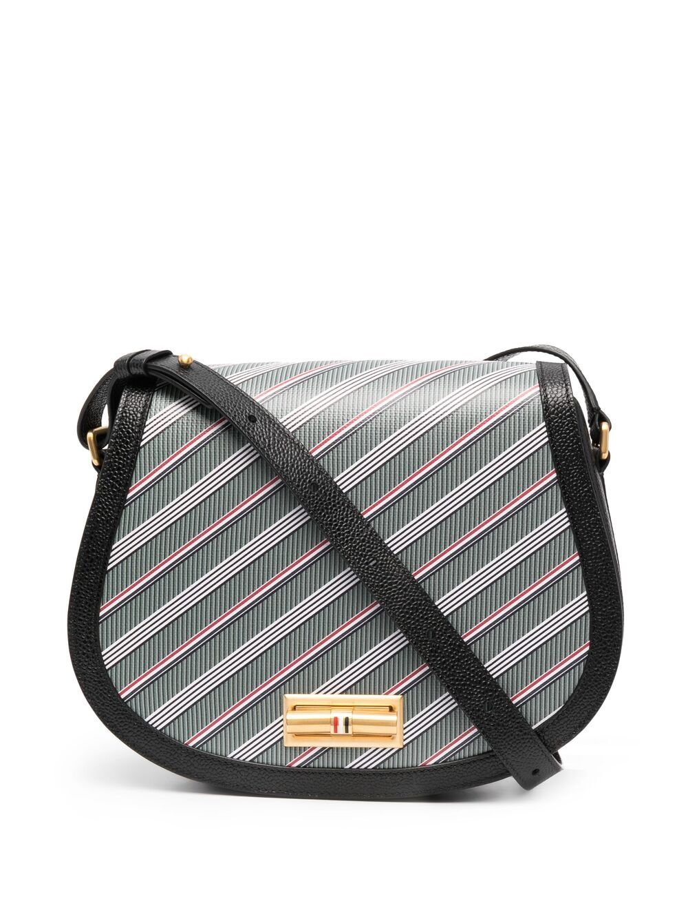 

Thom Browne bolsa de hombro saddle - Gris