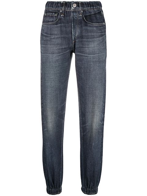 rag & bone high-rise tapered-leg jeans