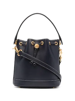 tory burch black bucket bolsa