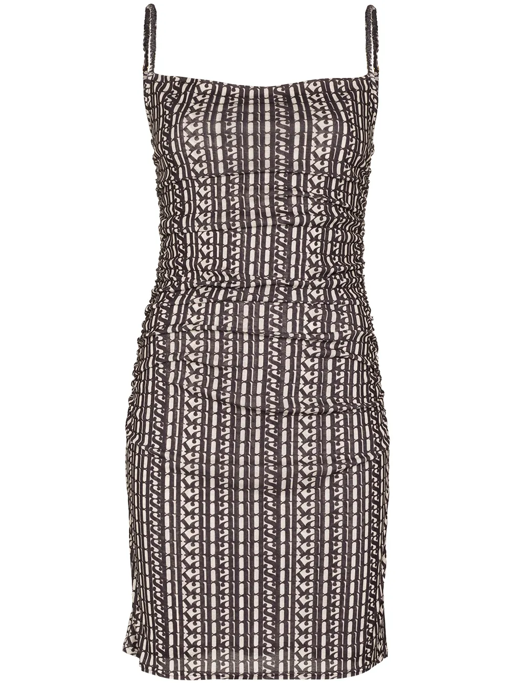 Nanushka платье мини Adie с логотипом