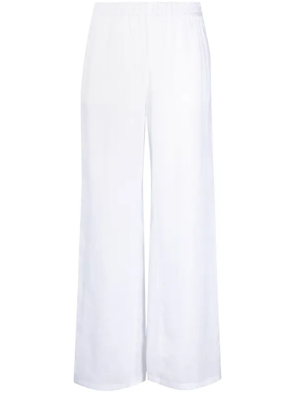 white sheer trousers