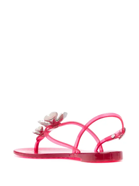Casadei Jelly crystal-embellished Sandals - Farfetch