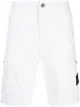 Image 1 of Stone Island mid-rise logo-patch chinos