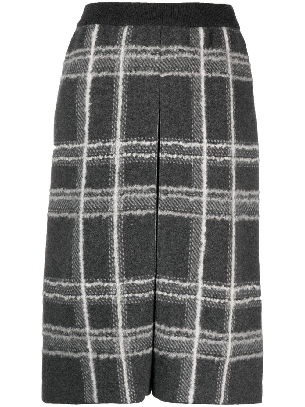 Thom Browne check pattern pencil skirt - Grey
