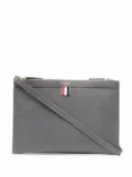 Thom Browne double zip crossbody bag - Grey