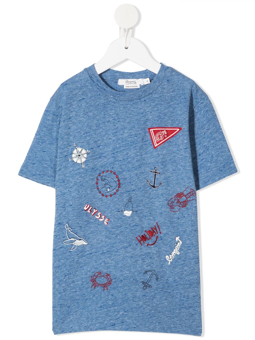 Bonpoint Kids' Marine-inspired Graphic T-shirt In Blue