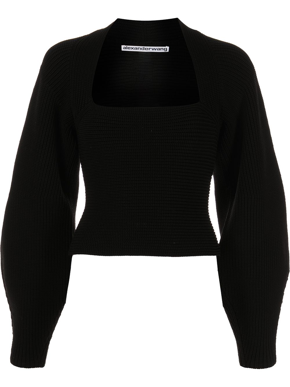 ALEXANDER WANG INTEGRAL SHRUG RIBBED PULLOVER