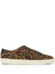 Image 1 of Saint Laurent SL06 Court Classic leopard sneakers