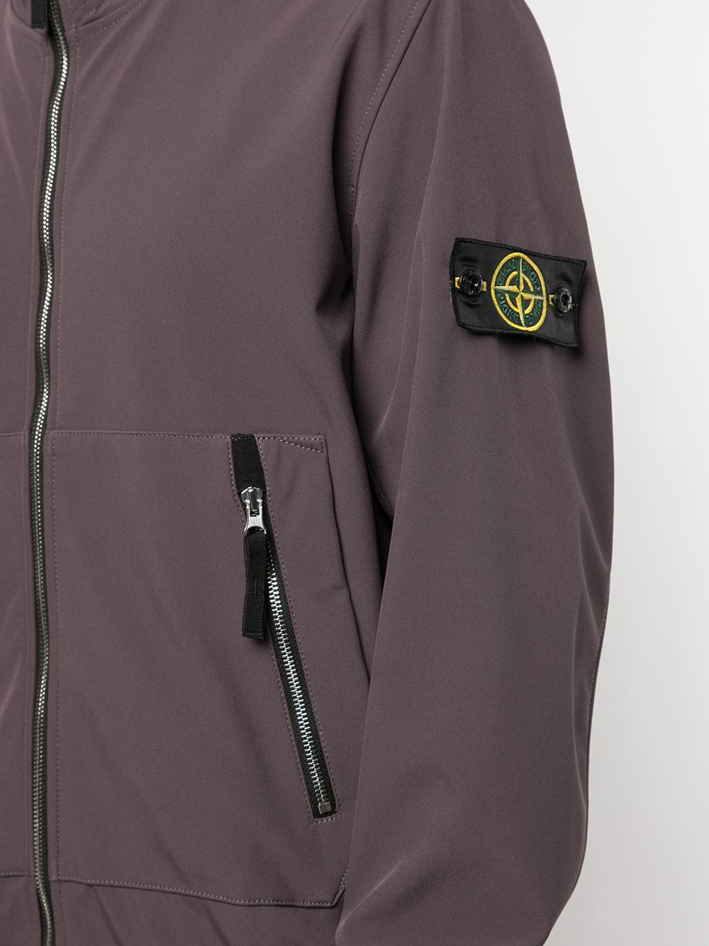 фото Stone island куртка с капюшоном и нашивкой-логотипом