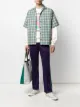 Image 2 of MSGM logo-print checked shirt