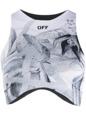 off white womens crop top