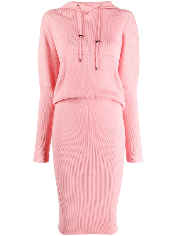 knitted hooded dress