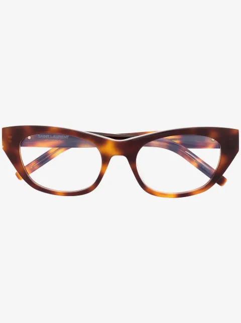 Saint Laurent Eyewear Armação de óculos oval SLM80