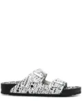 Birkenstock abstract spot print two-strap sandals - Black