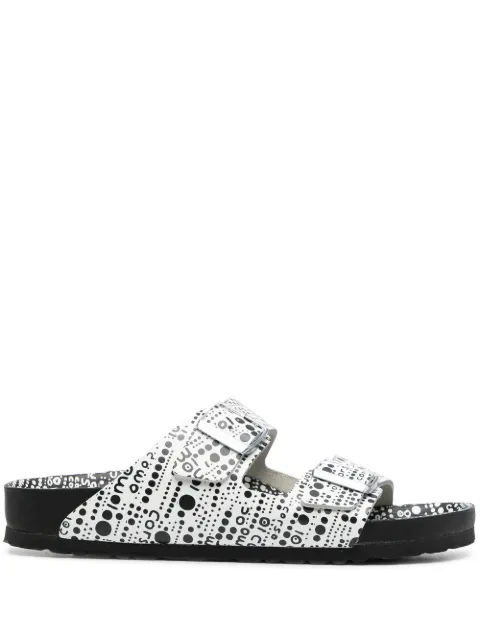 Birkenstock abstract spot print two-strap sandals