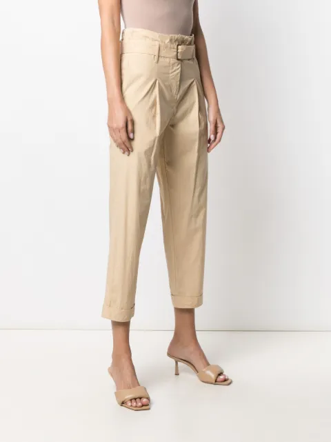 Gentry Portofino paperbag-waist Belted 