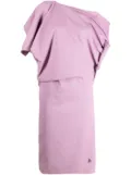 The Attico off-shoulder dress - Pink