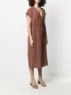 Alysi V-neck tie waist dress