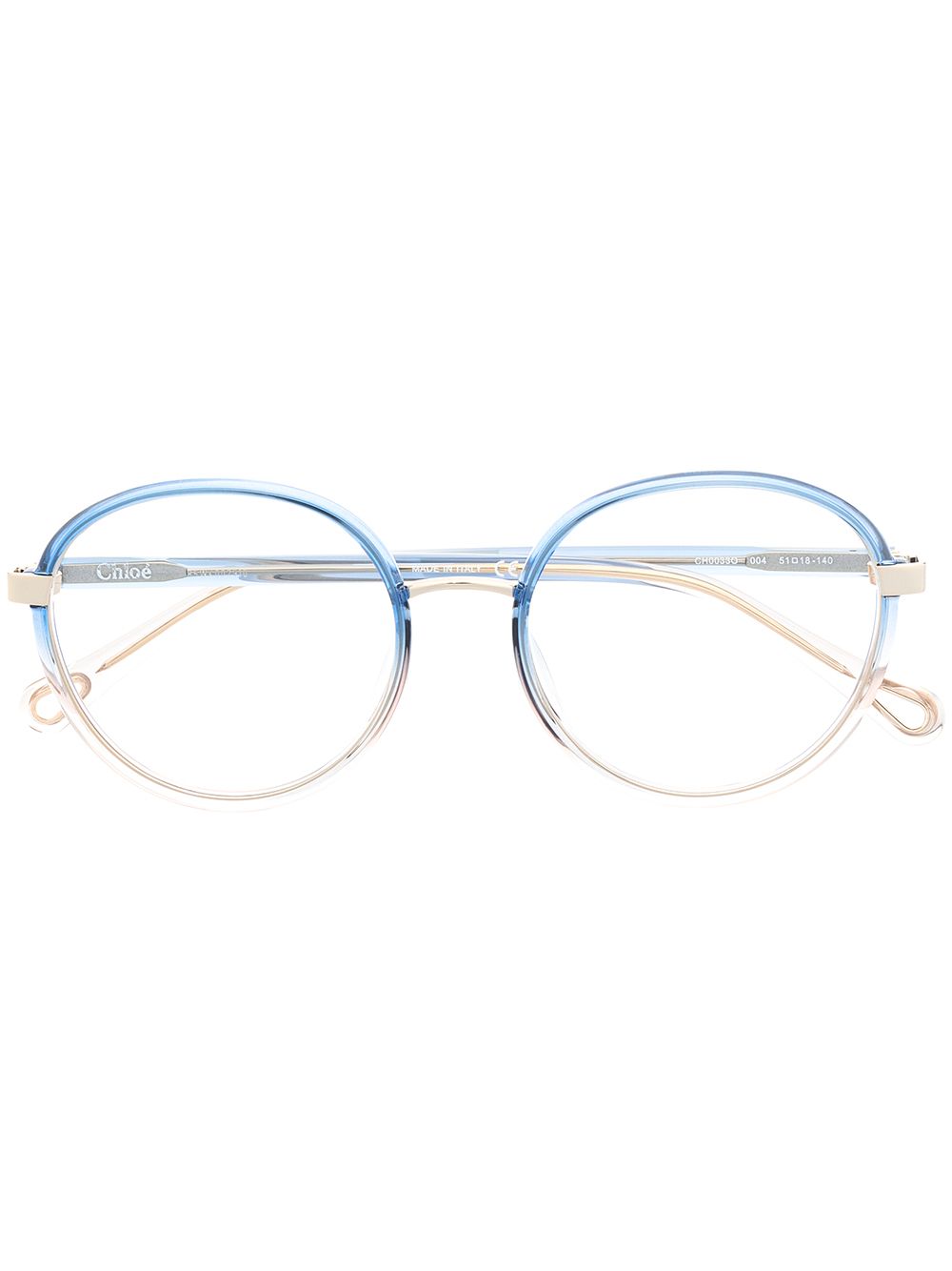 фото Chloé eyewear очки в прозрачной оправе