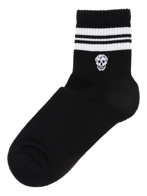 Alexander McQueen skull logo-print socks