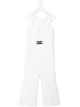 Image 1 of Elisabetta Franchi La Mia Bambina cross-strap jumpsuit